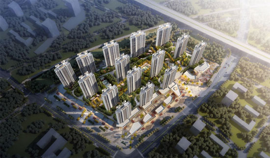 株洲东部美的城公园里作为东部美的城三期项目，建面约23万方，位于新塘路与芙蓉路的交汇处，属于老城区和新城区交汇处，既享受老城区的成熟配套，出则繁华、入则宁静。三期合计共约130万方，包括低密度洋房、高层住宅、商业街区、购物中心及星级酒店等，更打造美的置业全新维G健康社区，以八大健康场景为生活赋能。