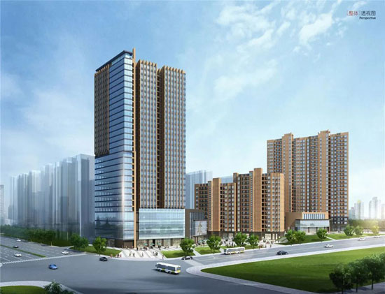 株洲学府港湾二期位于云龙示范区学林路与迎宾大道交汇处，二期总建筑面积约9.1万㎡，涵盖高层、公寓写字楼、集群式商业等多元业态。