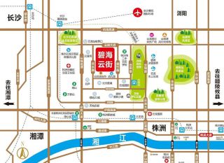 株洲-石峰区碧海云街为您提供该项目区位图欣赏