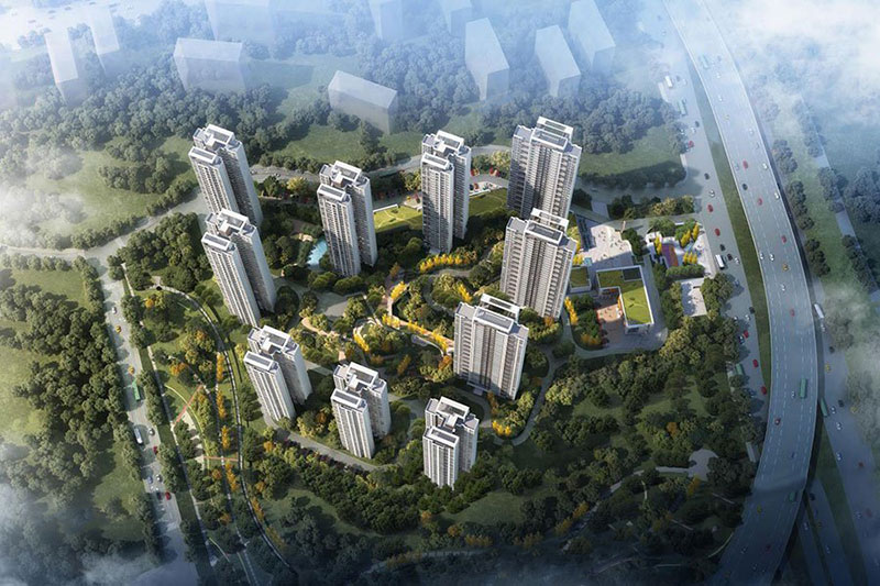 美的紫云台项目位于荷塘新华东路与东环北路交汇处